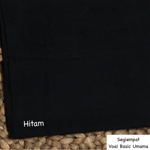 Godiva96 - UMAMA BASIC VOAL HIJAB / JILBAB MEDAN PART 1-U.BV. Hitam