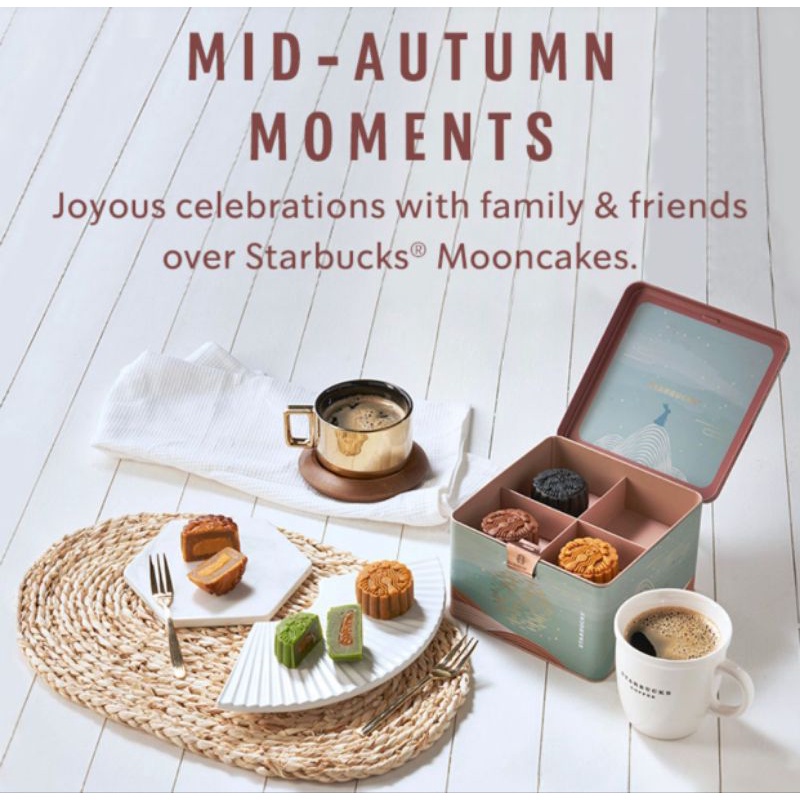 

Starbucks Mooncakes Mid-Autumn Moments Singapore. Limited Editions.