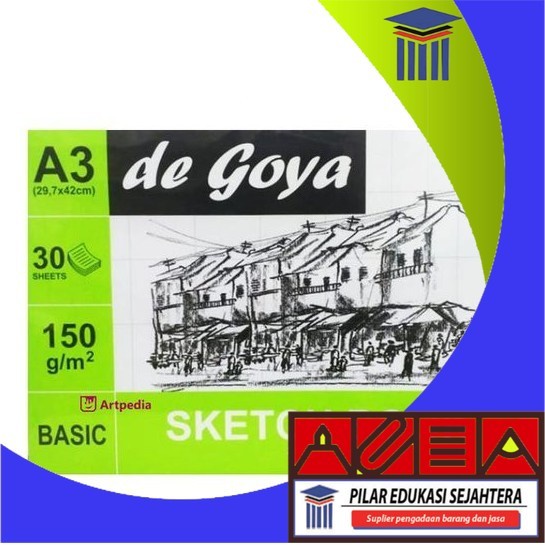 

BUKU GAMBAR DE GOYA UKURAN A3 (1 PCS ISI 30 LEMBAR) MURAH