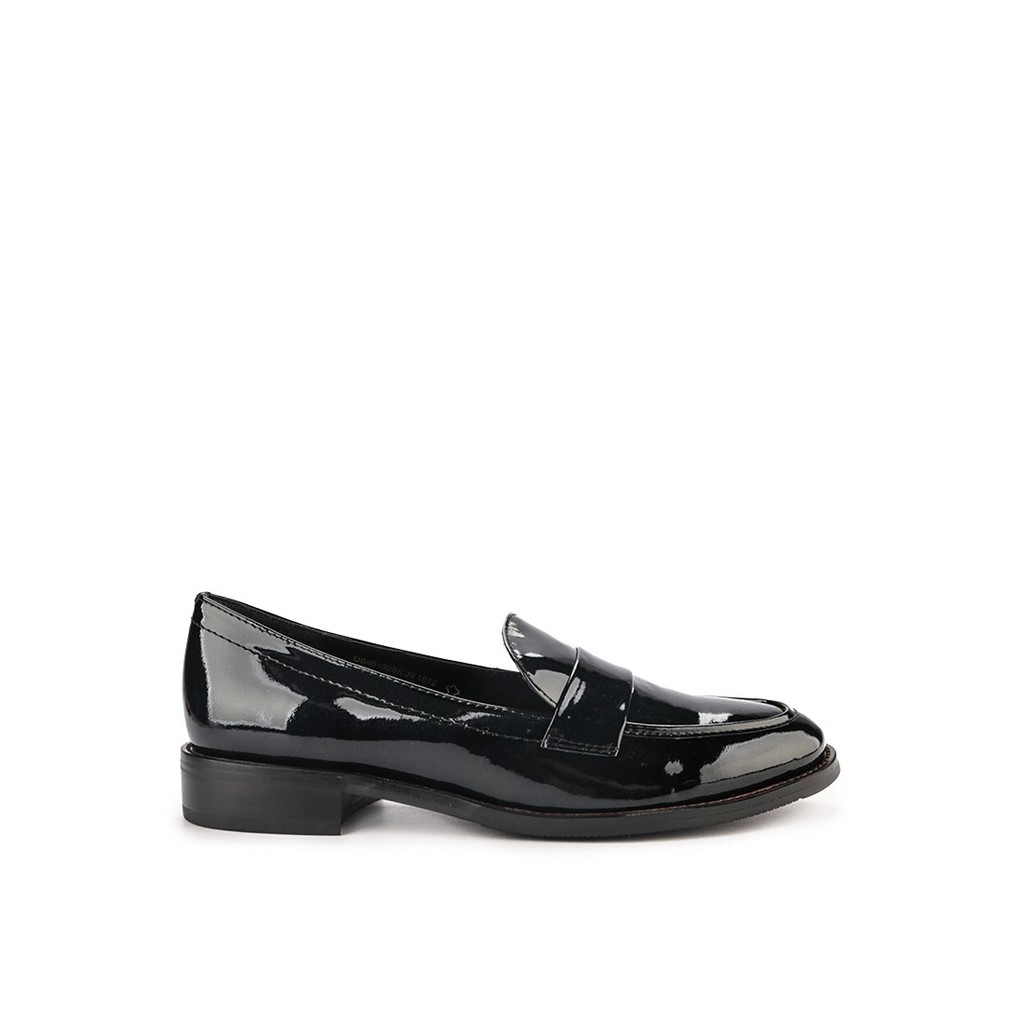 Sepatu Loafers Obermain Wanita Terbaru Original E-giselle Black