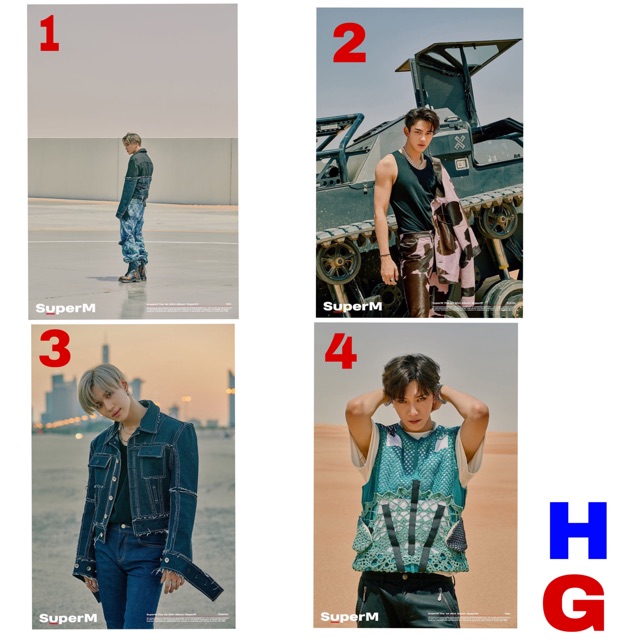 

Poster A4 A3+ SUPER M EDITION JOPPING MV