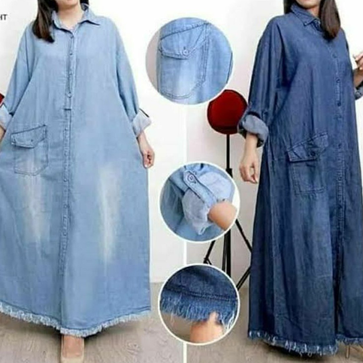 Bahan Kain Jeans Halus Meteran