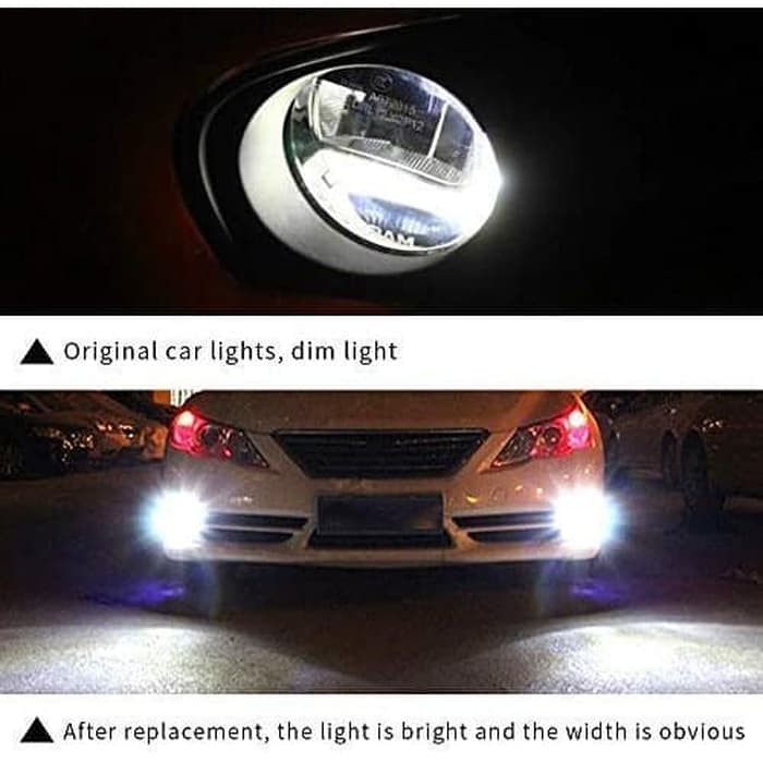 lampu fog lamp Foglamp Led Mobil H11 H16 HB3 HB4 9005 9006 33 TITIK Led 5 sisi Super Bright