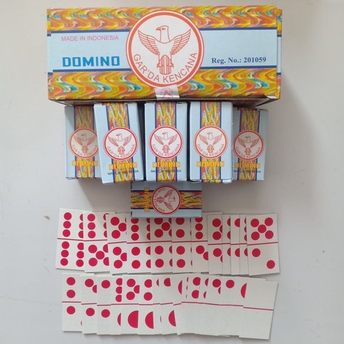 1 Set Kartu Domino Garda Kencana Kartu Gapleh Domini Cards - Random Colour