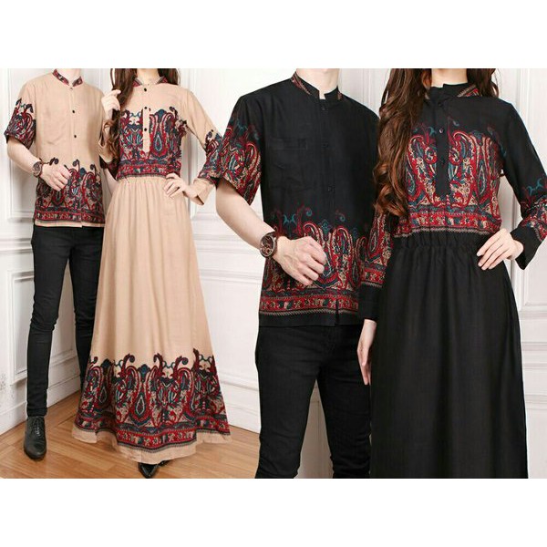 Unix FASHIONos - Baju Busana Muslim Kapel 17301 Couple Batik Katun Elegant