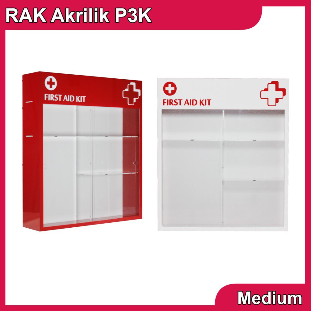 

Kotak Obat P3K Akrilik Acrylic Medium Size Terlaris