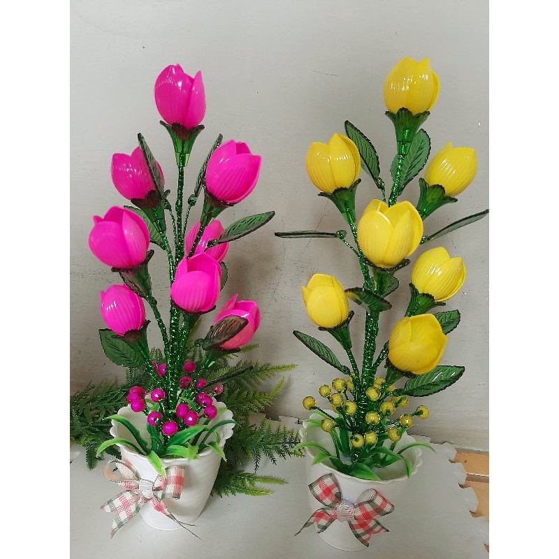 Bunga Tulip Manik Akrilik