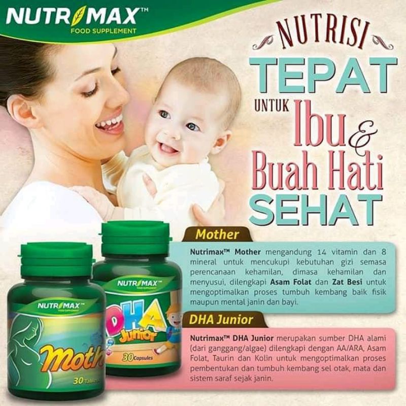 Nutrimax Mother 30s BPOM / Vitamin Ibu Hamil &amp; Menyusui