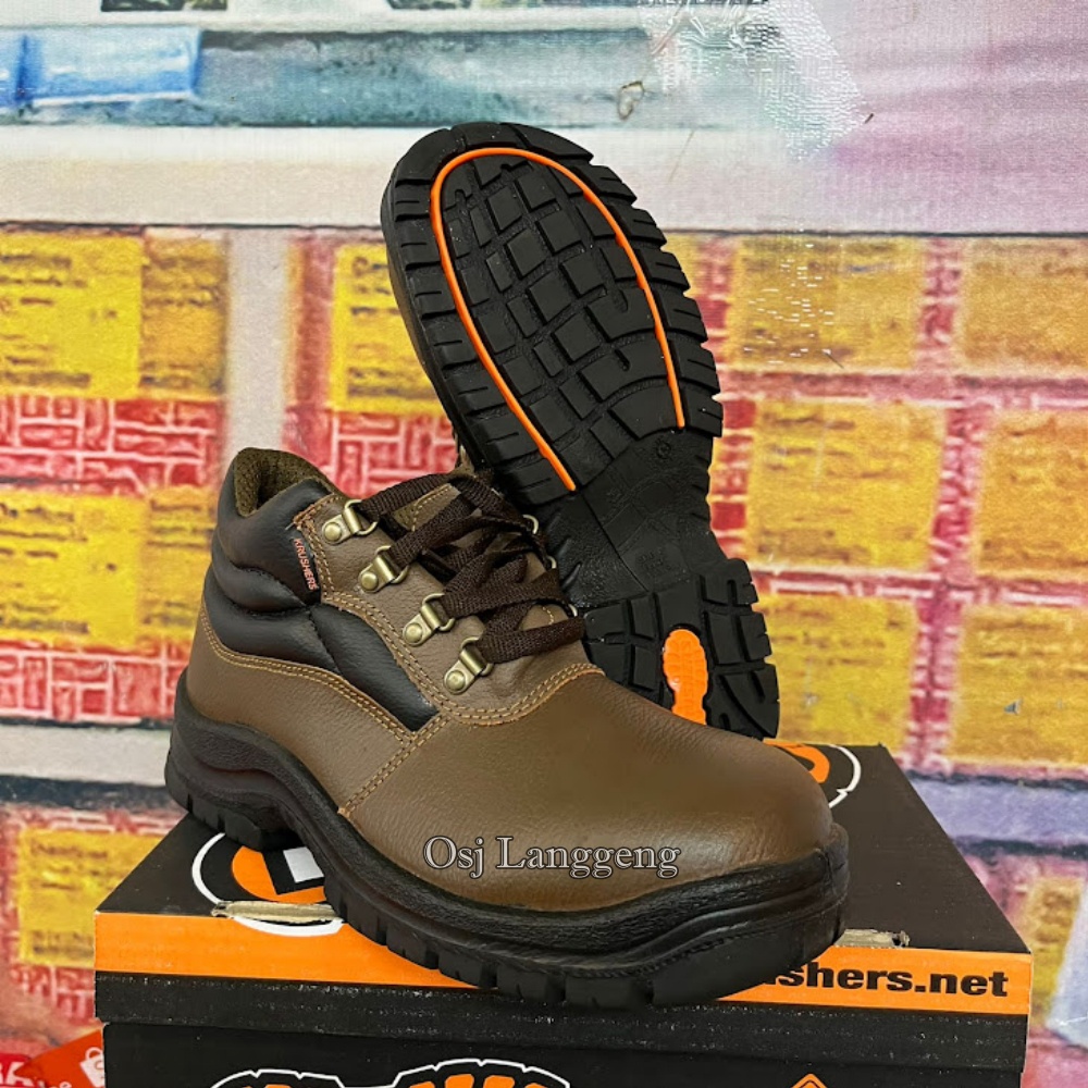 Sepatu Safety Shoes Krushers Florida Brown / Krusher Cokelat Murah Original