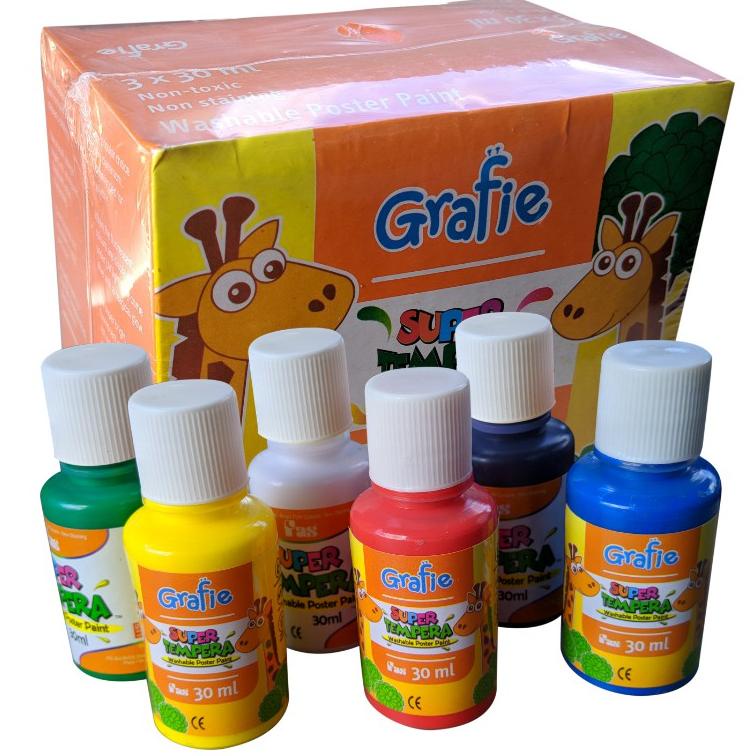 

JM0 Grafie Super Tempera 6 Warna @30 ml☈✄ (Best Seller)Ready stock ☈