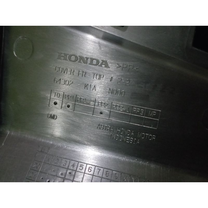 COVER FR TOP HONDA ALLNEW BEAT 2020-2022 ORIGINAL K1A