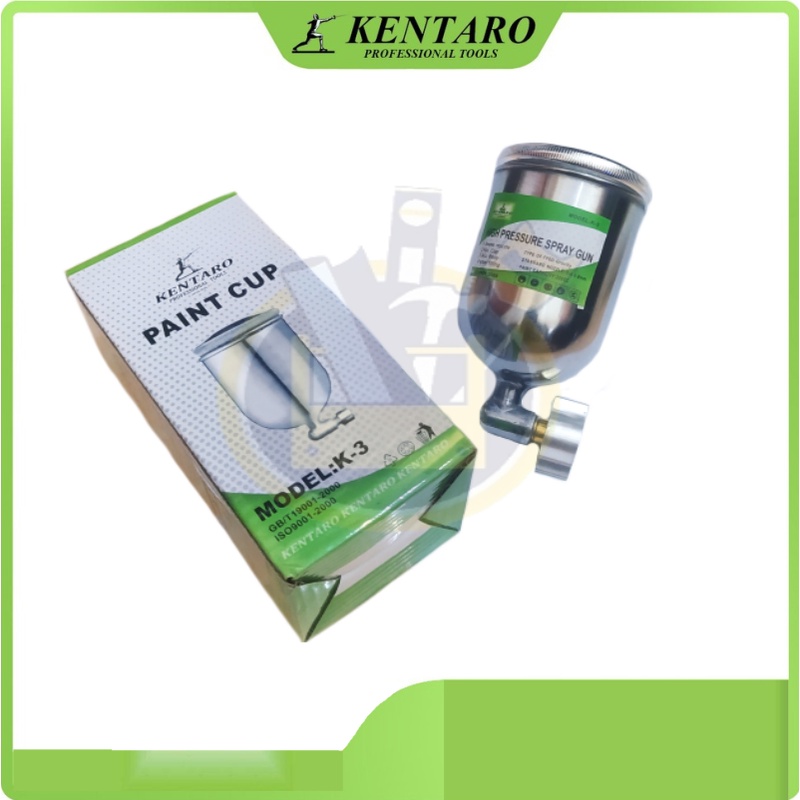 KENTARO Tabung Spray Gun K3 K 3 125ml K-3 Tabung R2 R 2 200CC Tabung Air Gun Paint Cup Alumunium