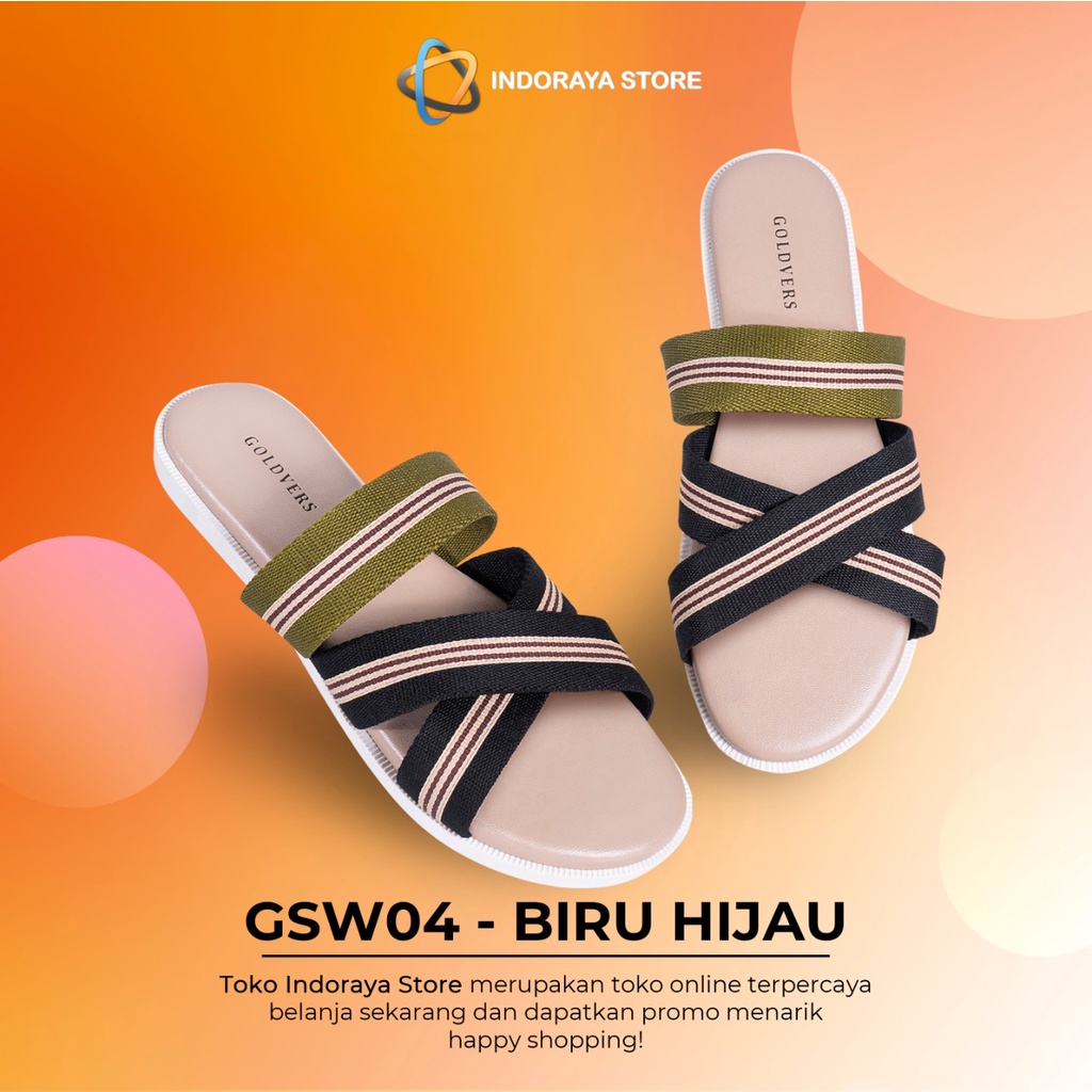 INDORAYA STORE – SANDAL SELOP WANITA ORIGINAL GOLDVERS WEBBING NILON GSW-04