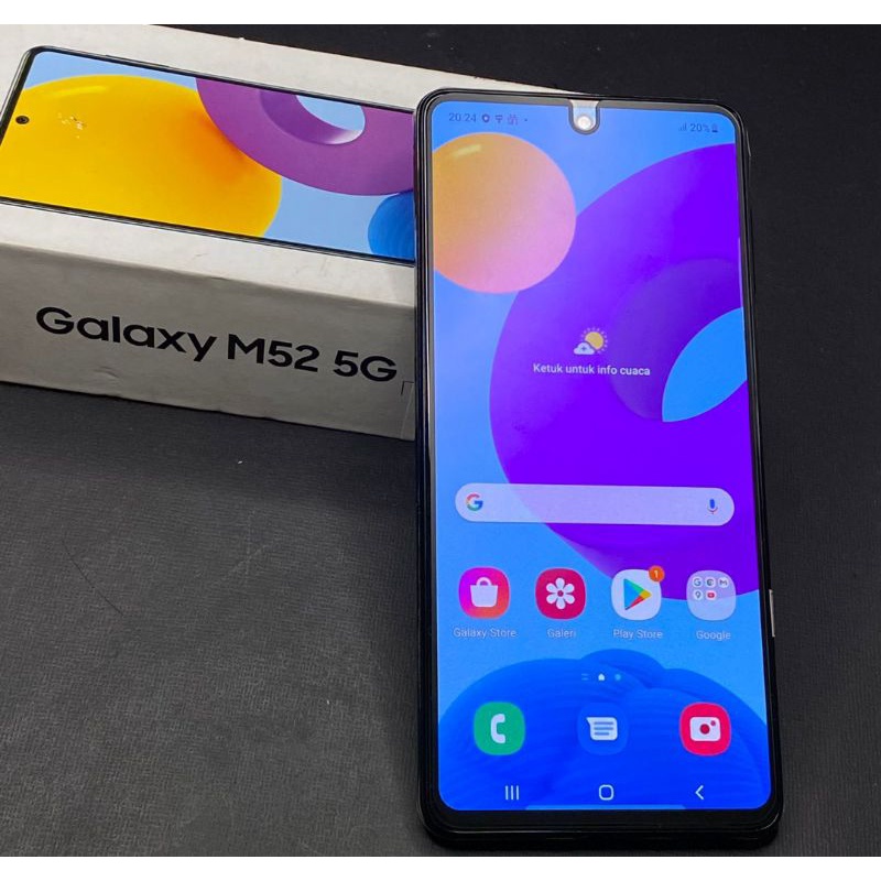 SAMSUNG M52 5G RAM 8GB INTERNAL 128GB SECOND ORIGINAL