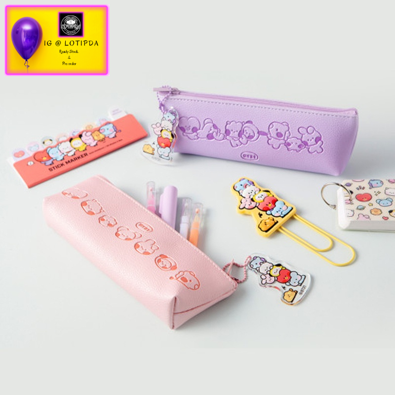 

BT21 Key Ring Triangular Pouch Pencil Case Official from Linefriends Korea