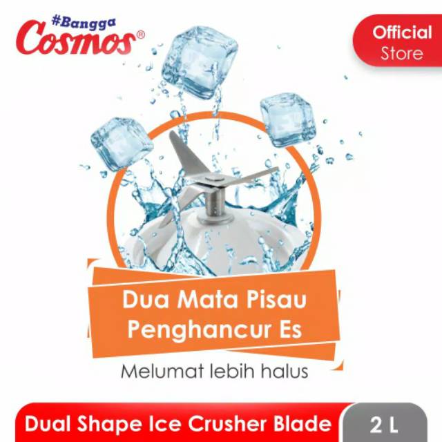 Blender COSMOS besar kaca 2 L - 281 G - ice blade