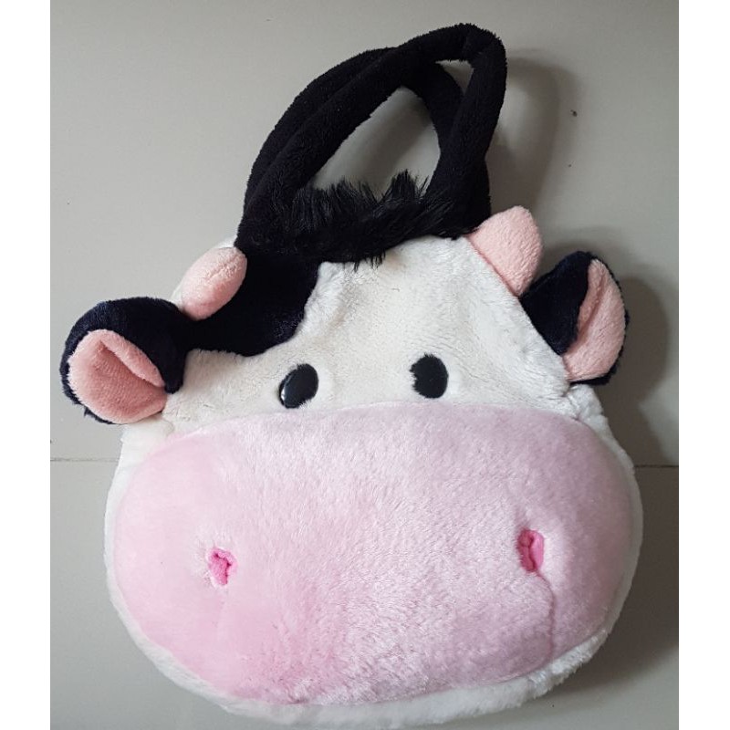 [Preloved] Tas tangan boneka bentuk kepala sapi