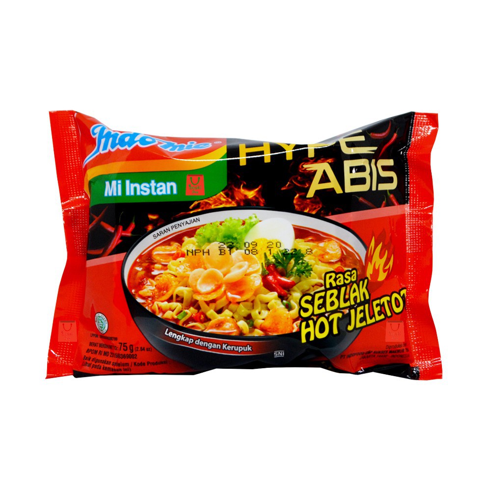 

INDOMIE HYPE SEBLAK HOT JELETOT 75 GR