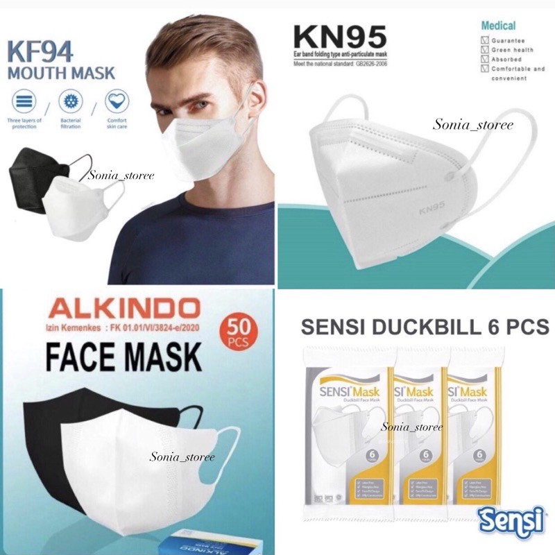 Masker Duckbill Sensi Duckbill Import KN95 KF94 Mask