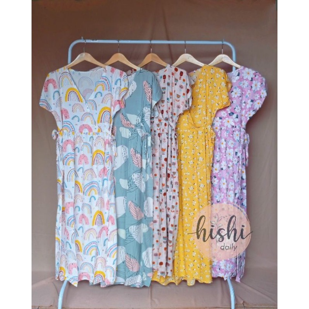 DASTER KIMONO/DASTER VIRAL/DASTER BUSUI /Homedress busui  Long Kimono Katun Rayon Premium / KIMO LONG DRESS  by Hishi_daily