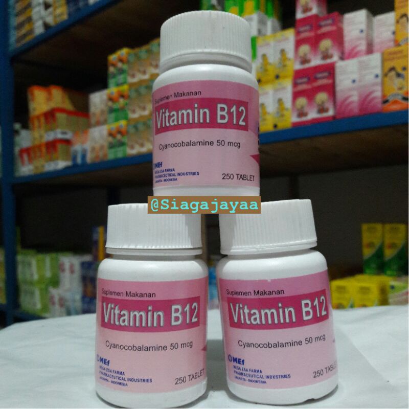 Jual Vitamin B12 50mg Pot 250 Tablet | Shopee Indonesia