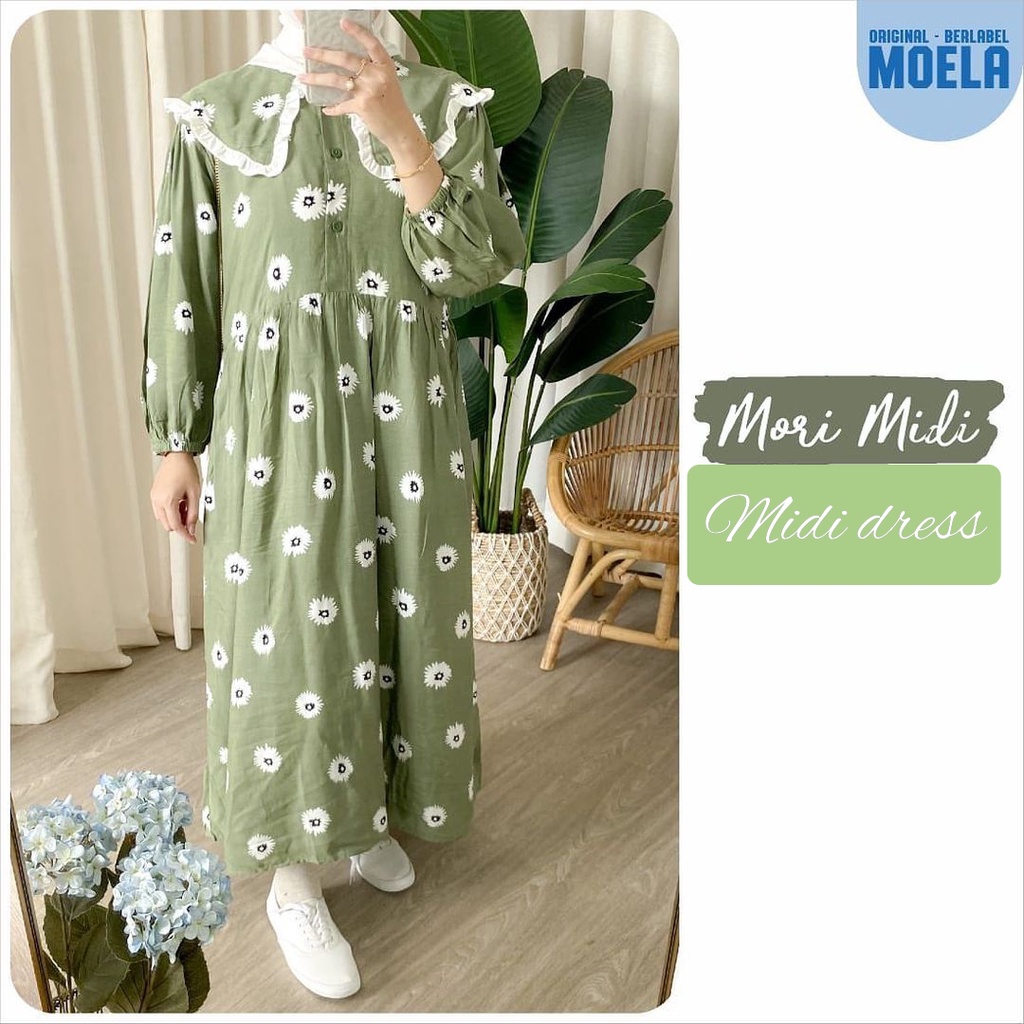 MIDI DRESS WANITA / MIDI DRESS KOREA / MIDI DRESS RAYON / MIDI DRESS WANITA MODERN / MIDIDRESS WANITA / MIDIDRESS MUSLIM / GAMIS WANITA/ MIDI DRESS MOTIF
