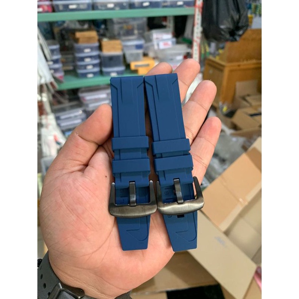 Strap Tali jam Tangan Silicon Alexandre Christie expedition Biru