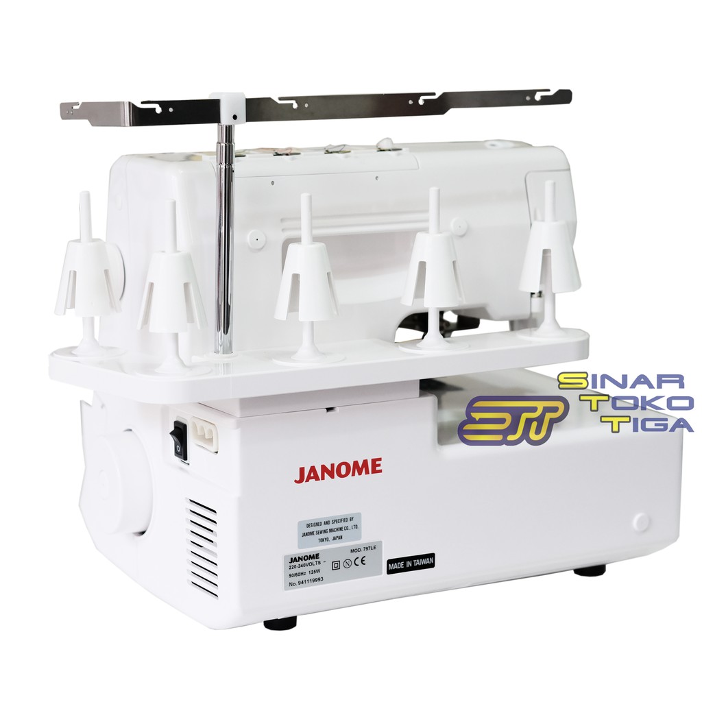 JANOME 1200D PROFESIONAL MESIN JAHIT OVERDEK KAM OBRAS PORTABLE 1200 D