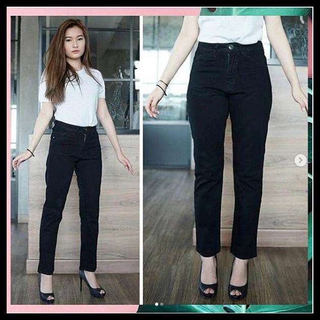 Size 27 34 Celana Boyfriend Jeans Hitam Jsk 2225 Black Size 27 34 Celana Boyfriend Jeans Hitam Jsk 2225 Black
