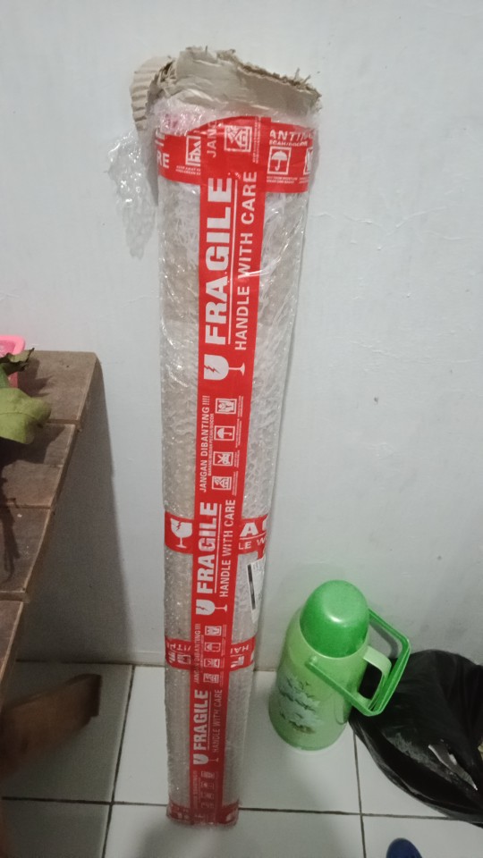 Rakel Sablon (lancip) + Free Gagang Kayu (solventbase) (orange)