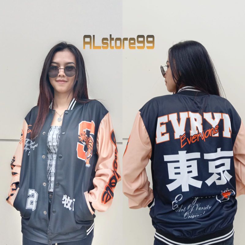 jaket pria Parsity/ Varsity keren/ varsity bisbol/ jaket bisbol/ Jaket Varsity Pria wanita-EVERYONE S