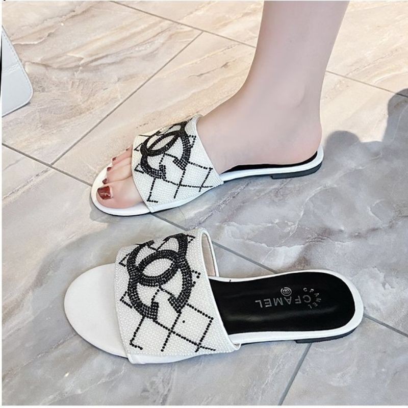 SANDAL SLIP 021150 CC RHINESTONE SLIPPERS