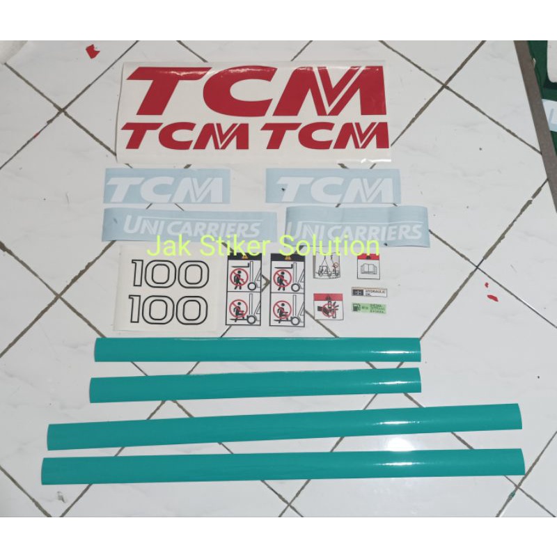 Stiker Forklift TCM 100 (10ton)