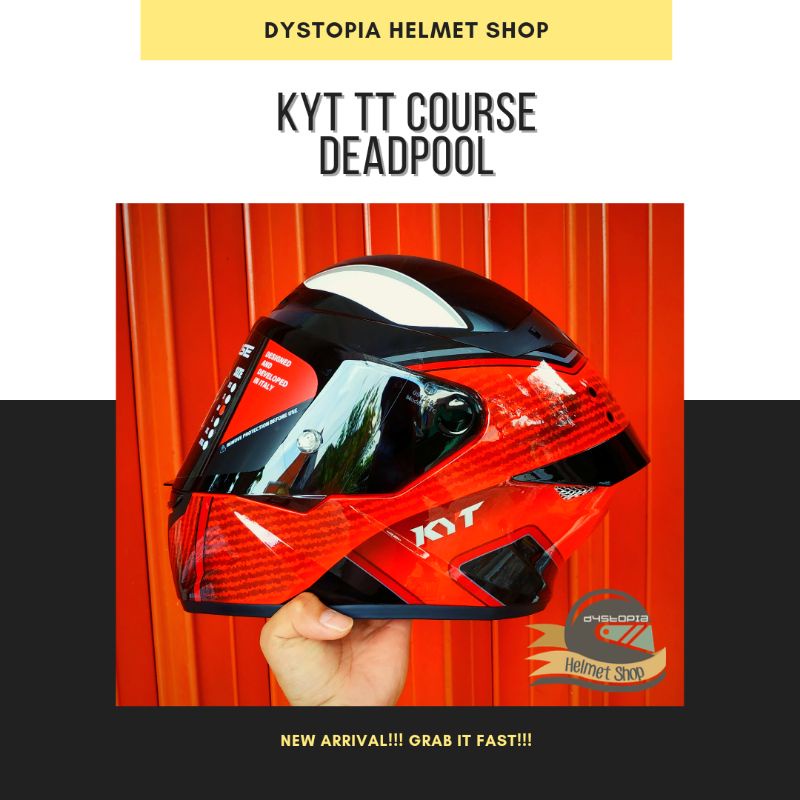 KYT TT Course Deadpool Limited Edition Marvel Series not Captain America Spiderman Carnage Venom