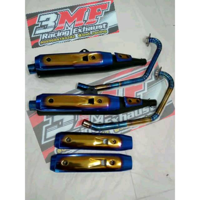Knalpot Standar Racing Vixion Cb150r Thailook Bluemoon