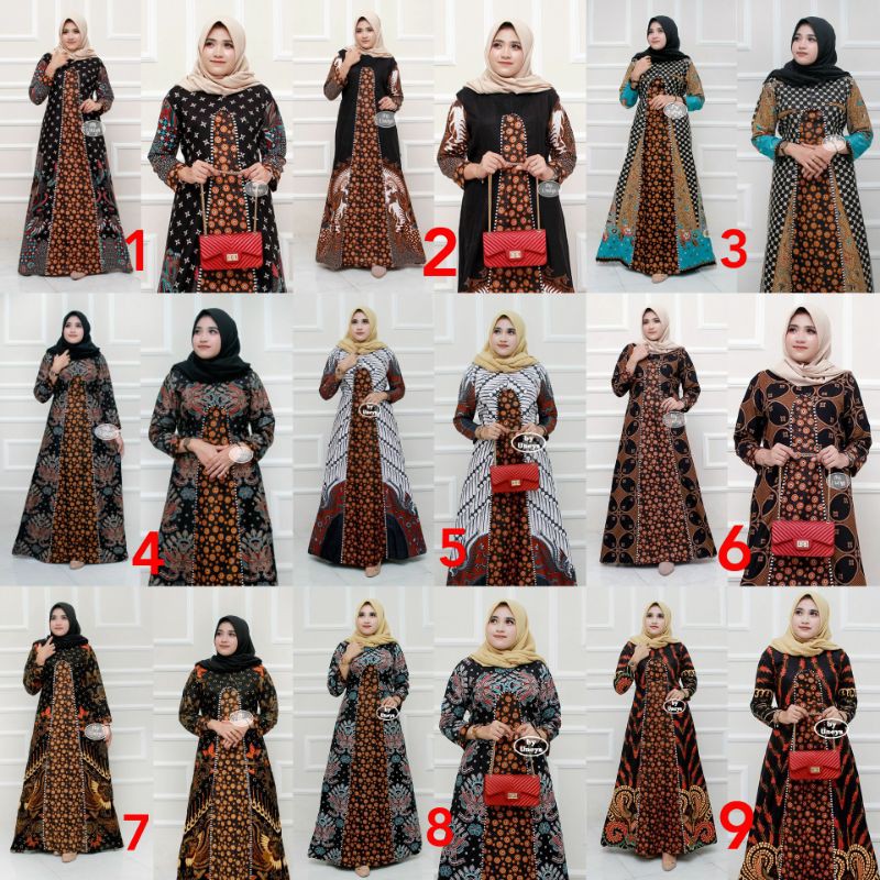 GAMIS BATIK MANGGAR,SEKAR,CANTIK, KUBIS,KUPU,PADI,DAUN