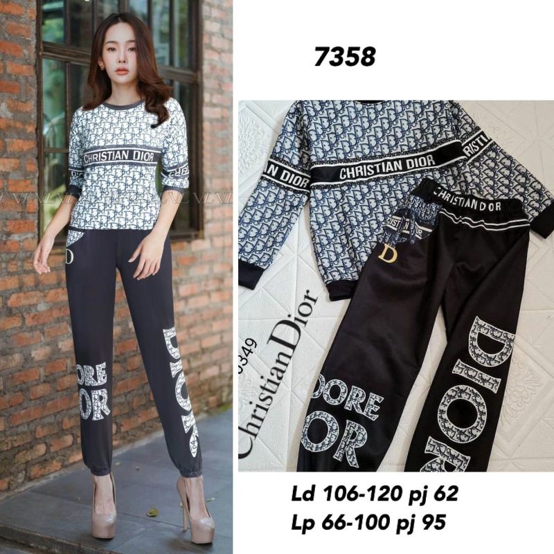 Stelan dior kaos import 7358