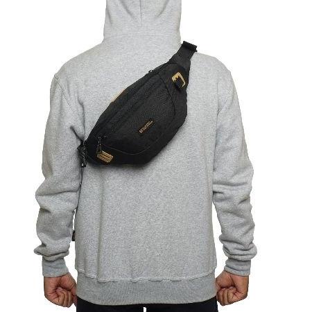 Wow Murah Meriah.. Bloods  WaistBag Tas Pinggang Maquinta 06 Black Brown