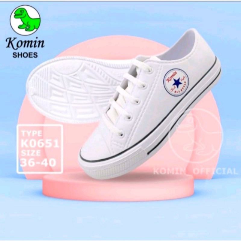 Sepatu Wanita Komin Putih Ringan Lentur