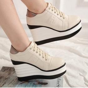 Tren Kekinian.. SEPATU SNEAKERS AJ17 WANITA WEDGES BOOTS BOOT SNEAKER HAK TINGGI HIGH HEEL WEDGES SE