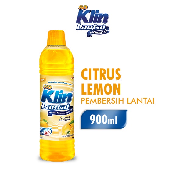 So klin Pembersih Lantai Citrus Lemon 900 ml