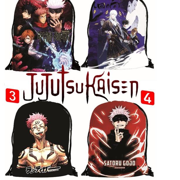 ❇ Stringbag Tas Serut Ransel ANIME Backpack Tahan Air Jujutsu Kaisen Kanji Yuuji Sukuna Gojo FULLCOL
