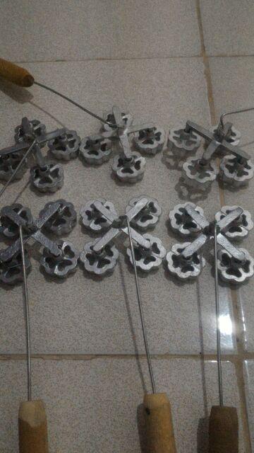 Paket Cetakan Kue Kembang Goyang Bunga Gandeng