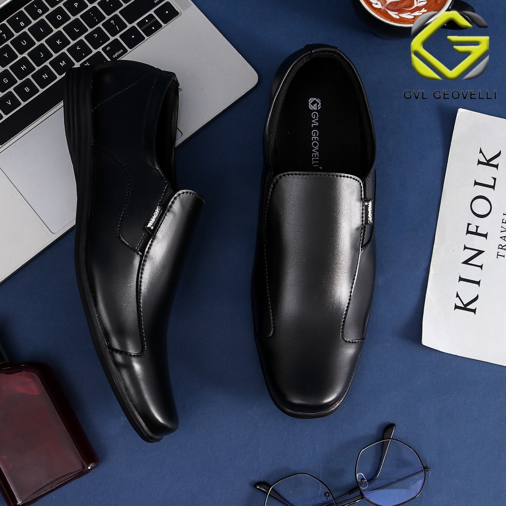 SALE Sepatu Pantofel Kulit Pria Formal Kasual Model Terbaru Kerja Kantor Big Size  K-1902