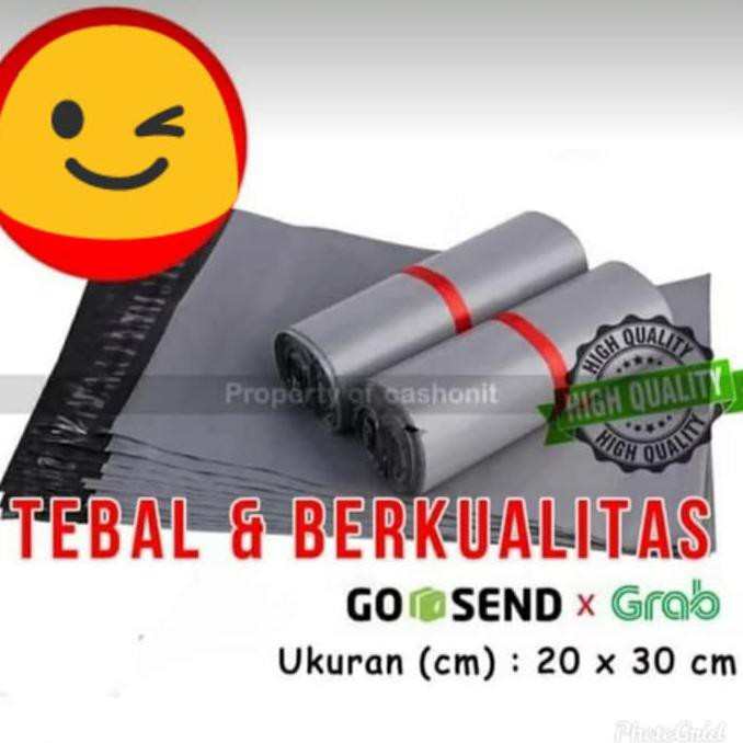 

Polymailer Polybag Plastik online Amplop Packaging - Abu - 20x30 cm TERMURAH