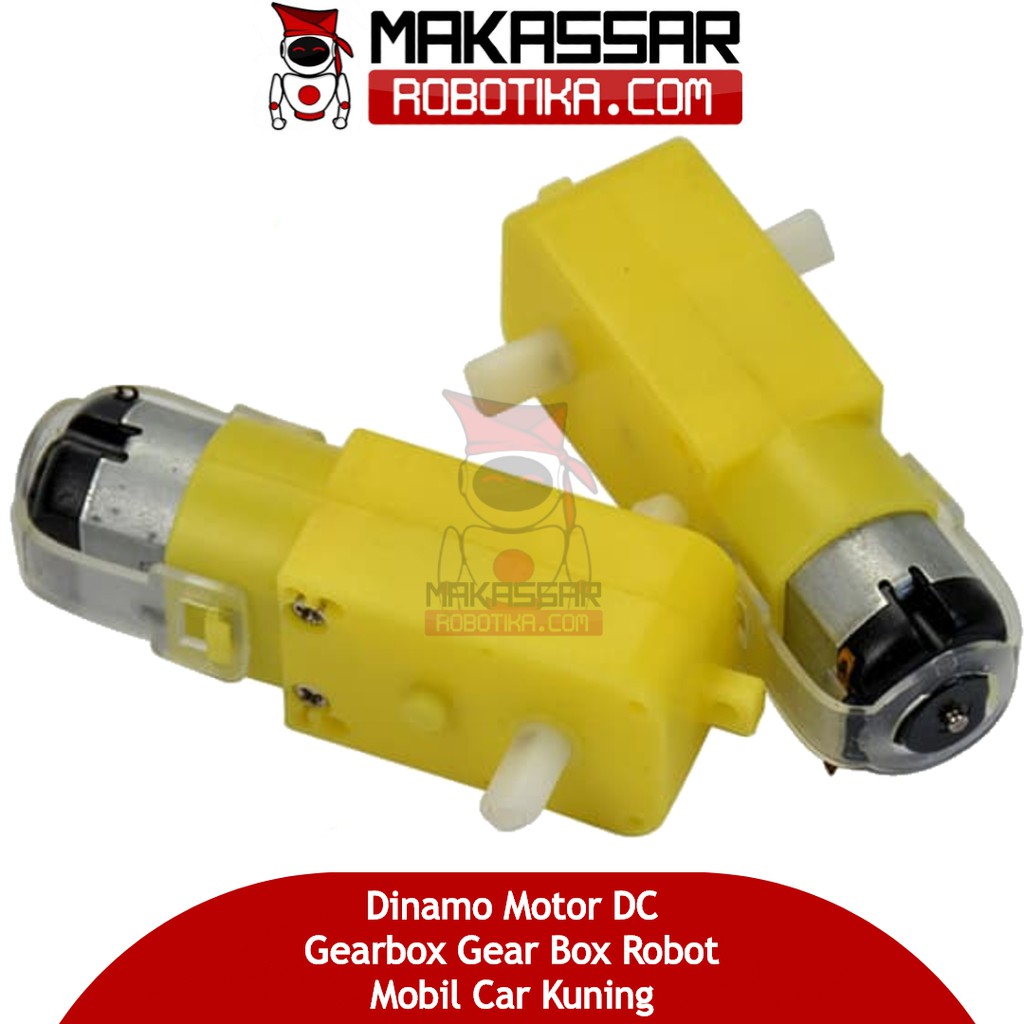 Jual Dinamo Motor DC Gearbox Gear Box Robot Mobil Car Kuning | Shopee ...