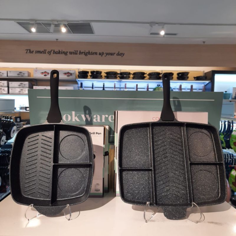 Grillpan sekat wajan sekat teflon panggang