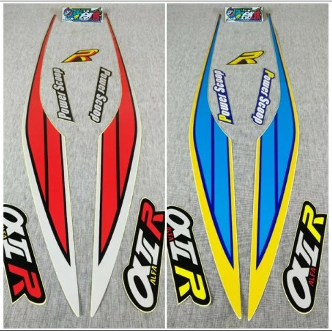 STRIPING STICKER STANDAR MOTOR YAMAHA ALFA 1992 1993