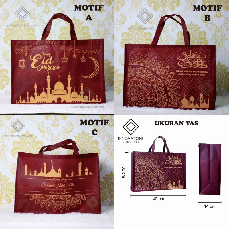 Tas Hampers Lebaran Paket Idul Fitri Jinjing Desain Elegant Banyak Pilihan Warna Jumbo Hampers Batik Mewah S