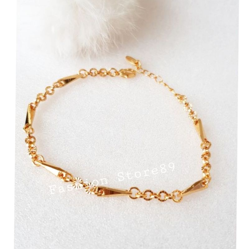 Gelang Impor xuping Fashion perhiasan lapis emas 18k bestseller tahan lama